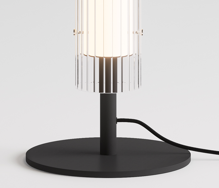 Lampara de pie de diseño de cristal Insolit