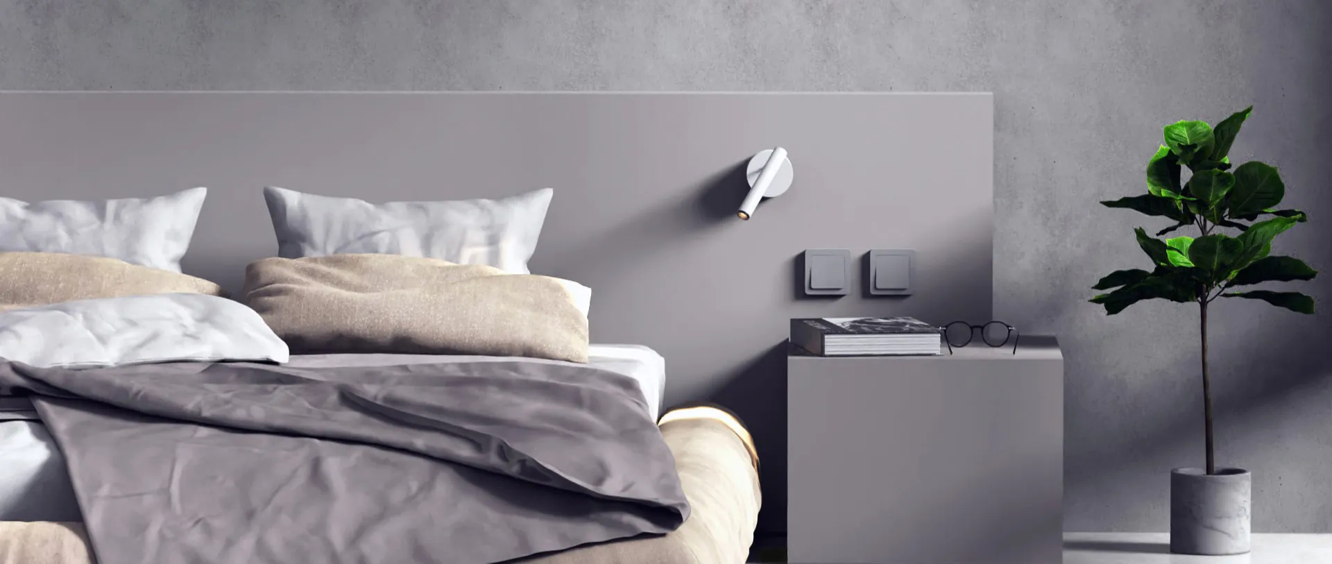 Aplique de cabecera Stick Bed orientable con luz LED de alta calidad 6W IRC 90 y รณpticas 10ยบ/25ยบ. Lรกmpara de diseรฑo contemporรกneo con antideslumbrante negro mate para mรกximo confort visual. Ideal para proyectos de iluminaciรณn a medida, iluminaciรณn personalizada, iluminaciรณn tรฉcnica y decoraciรณn en dormitorios, espacios exclusivos y proyectos de interiorismo. Aplique de superficie orientable para arquitectos, interioristas y lighting designers. Producto personalizable โ Insolit BCN Lighting Stick Bed adjustable bedside wall lamp with high-quality 6W LED CRI 90 and 10ยบ/25ยบ optics. Contemporary designer lamp with matte black anti-glare for maximum visual comfort. Ideal for bespoke lighting projects, personalized lighting, technical lighting, and decorative lighting in bedrooms, exclusive spaces, and interior design projects. Surface-mount adjustable wall lamp for architects, interior designers, and lighting professionals. Customizable product โ Insolit BCN Lighting.