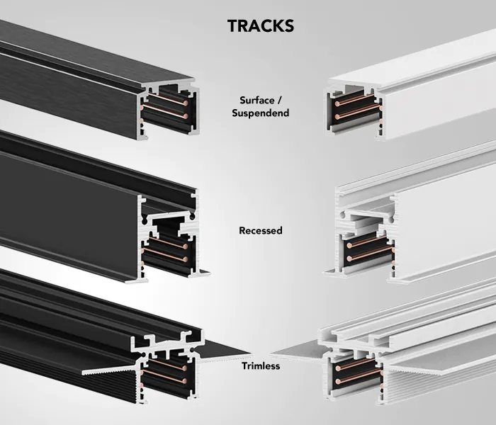 Spotlight Stick 48v design track system Insolit Stucchi