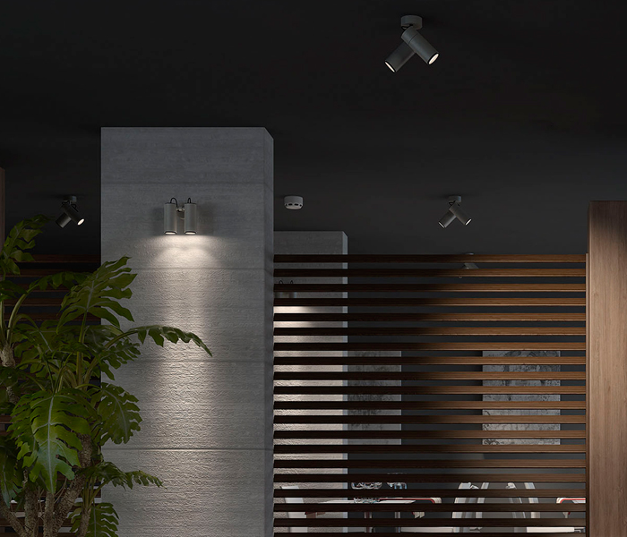 design double projector spotlight