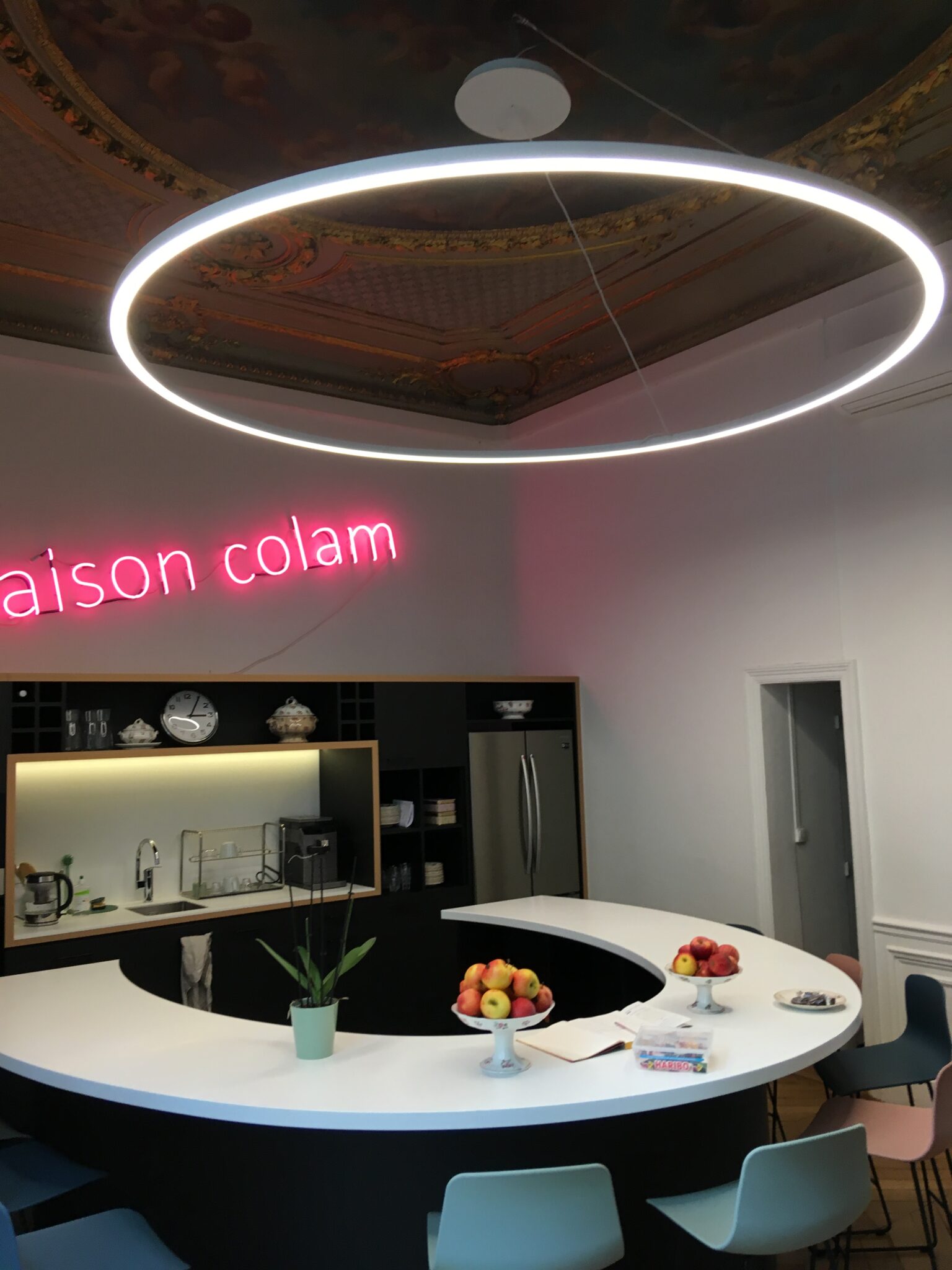circular design lamp made in barcelona, insolit