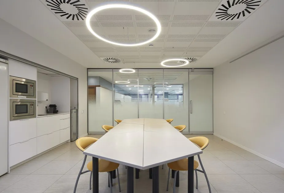circular design suspension light
