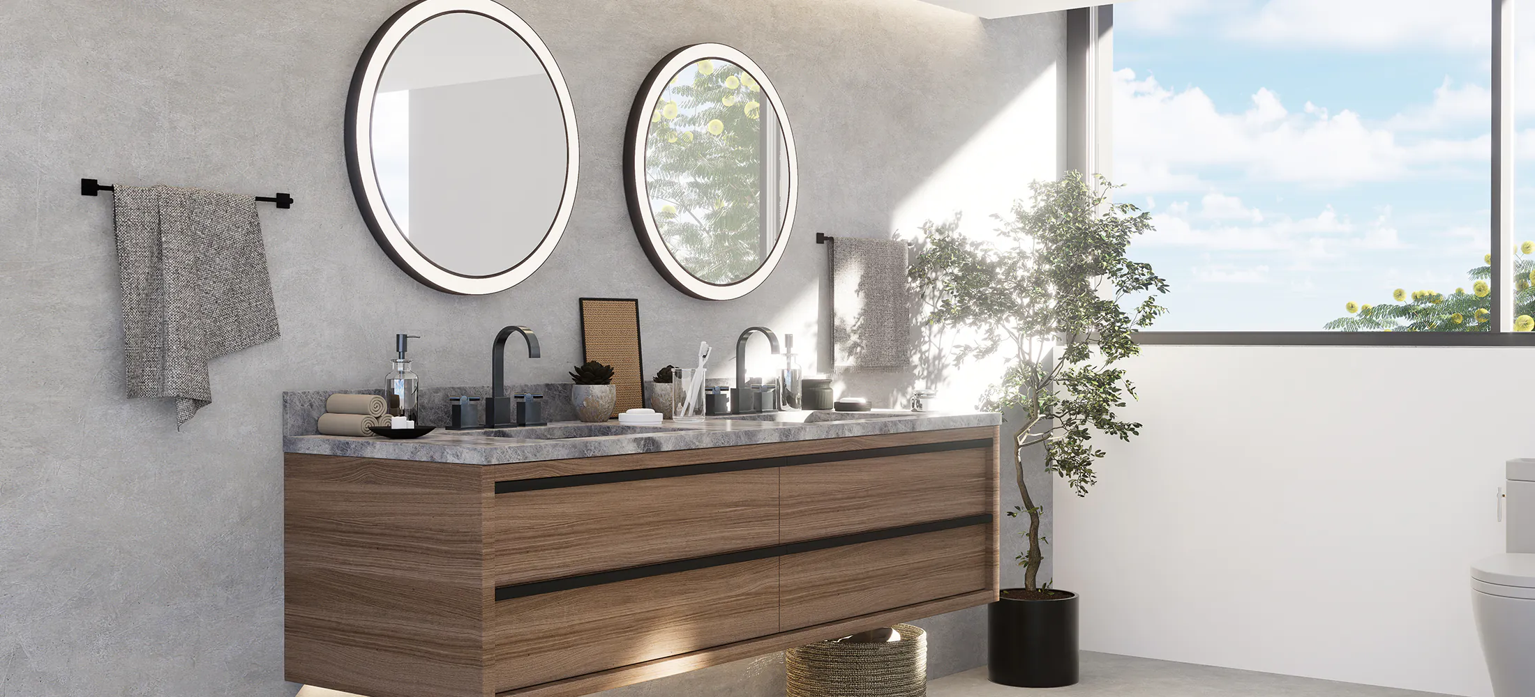 Aplique de baño circular TR Moon con espejo y luz perimetral regulable con dimmer integrado. Lámpara de diseño contemporáneo para baños, con protección IP44 y clase II, ideal para proyectos de iluminación a medida, iluminación personalizada, iluminación de baño de diseño, iluminación de calidad y soluciones custom para interiorismo, arquitectura y lighting design. Aplique LED regulable y empotrable, iluminación decorativa y funcional para baños modernos, lámpara de diseñador exclusiva para arquitectos, interioristas y especialistas en lighting design. Producto personalizable y regulable de alta gama – Insolit BCN LightingTR Moon circular bathroom wall lamp with integrated mirror and dimmable perimeter LED light. Contemporary designer lamp for bathrooms with IP44 and Class II protection, ideal for bespoke lighting projects, custom lighting solutions, designer bathroom lighting, quality lighting, and personalized lighting for interior design, architecture, and lighting design. Dimmable and recessed LED wall lamp providing decorative and functional lighting for modern bathrooms. Exclusive designer lamp for architects, interior designers, and lighting professionals. Fully customizable and high-end product – Insolit BCN Lighting
