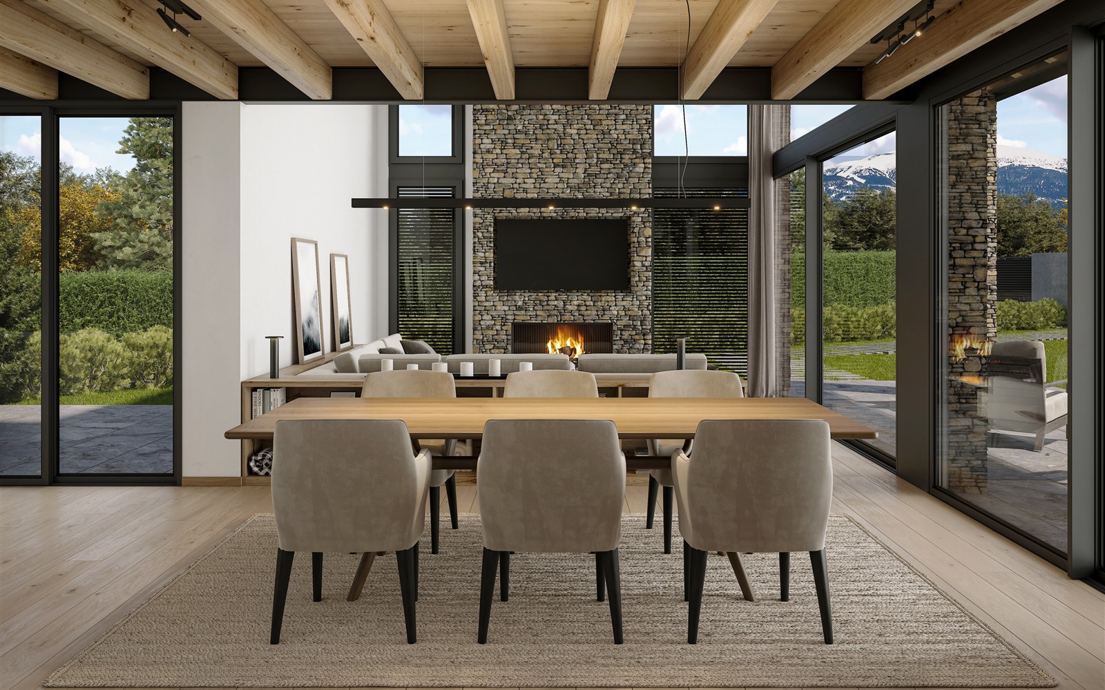 TR lighting in an architectural interior