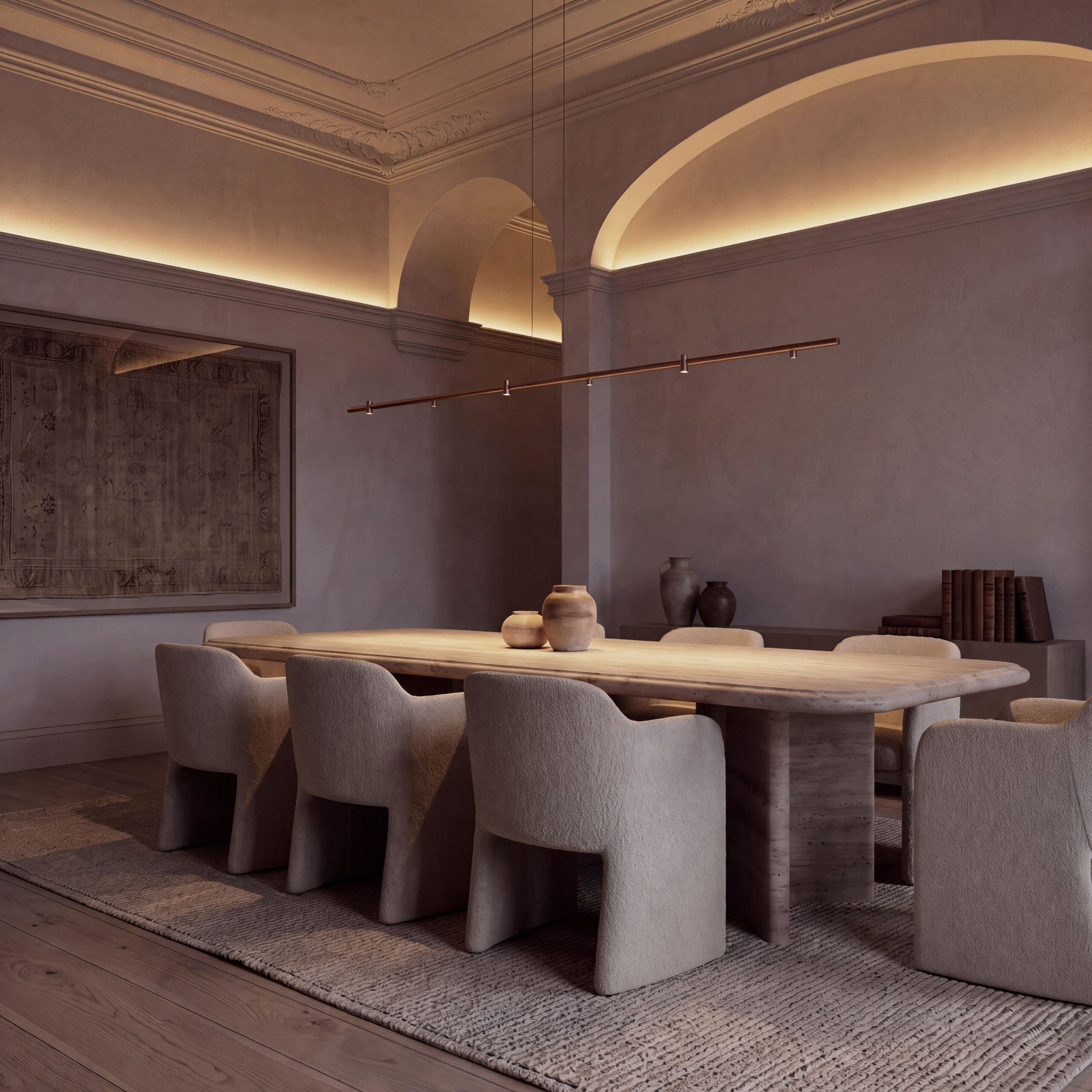Gravity 300 contemporary linear pendant by Insolit